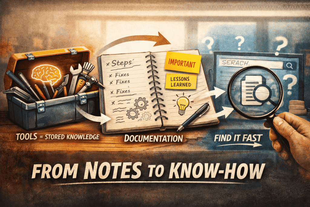 Documentation as a Retrieval Problem: Why Writing Notes Is Not Enough